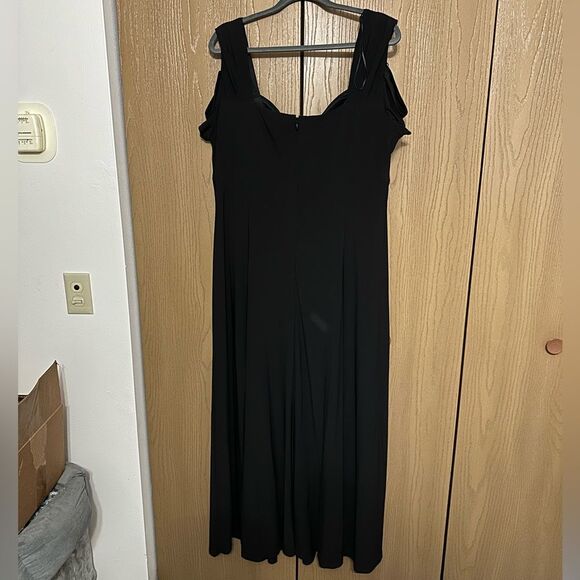 NWT R&M Richards Women's One Piece Long Missy Cold Shoulder Gown Size 18W - Picture 3 of 4